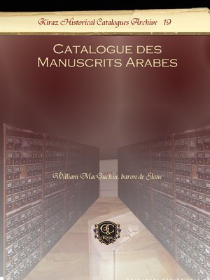 cover image of Catalogue des Manuscrits Arabes